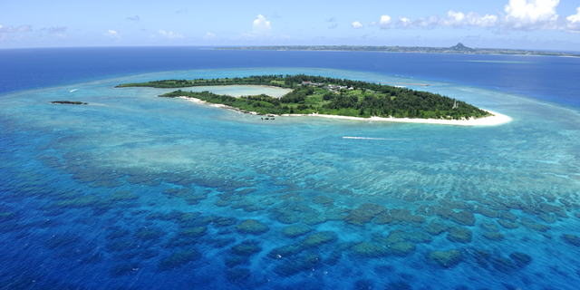 水納島の全体写真